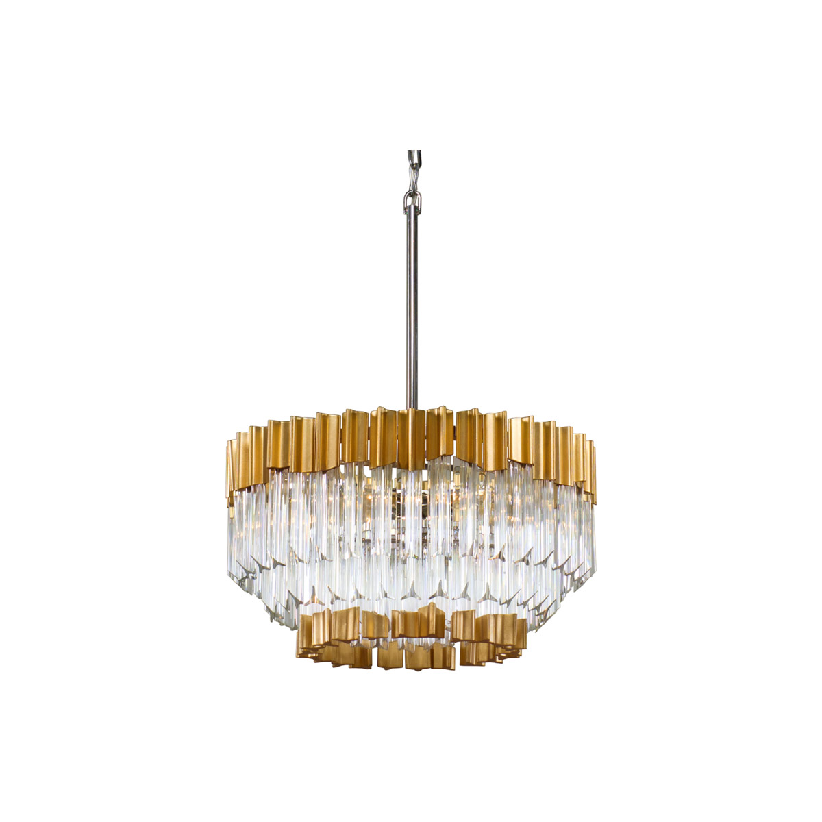 Corbett Lighting 220-42-GL/SS Charisma 20 inch Gold Leaf Pendant Ceiling Light in 12.25