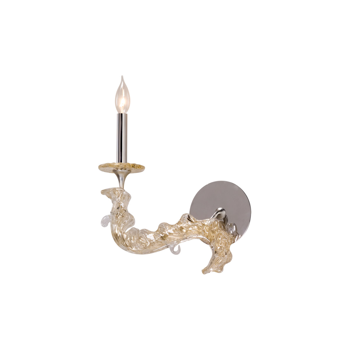 Corbett Lighting 221-11 Cielo 12.5 inch Silver Leaf Wall Sconce Wall Light in Left