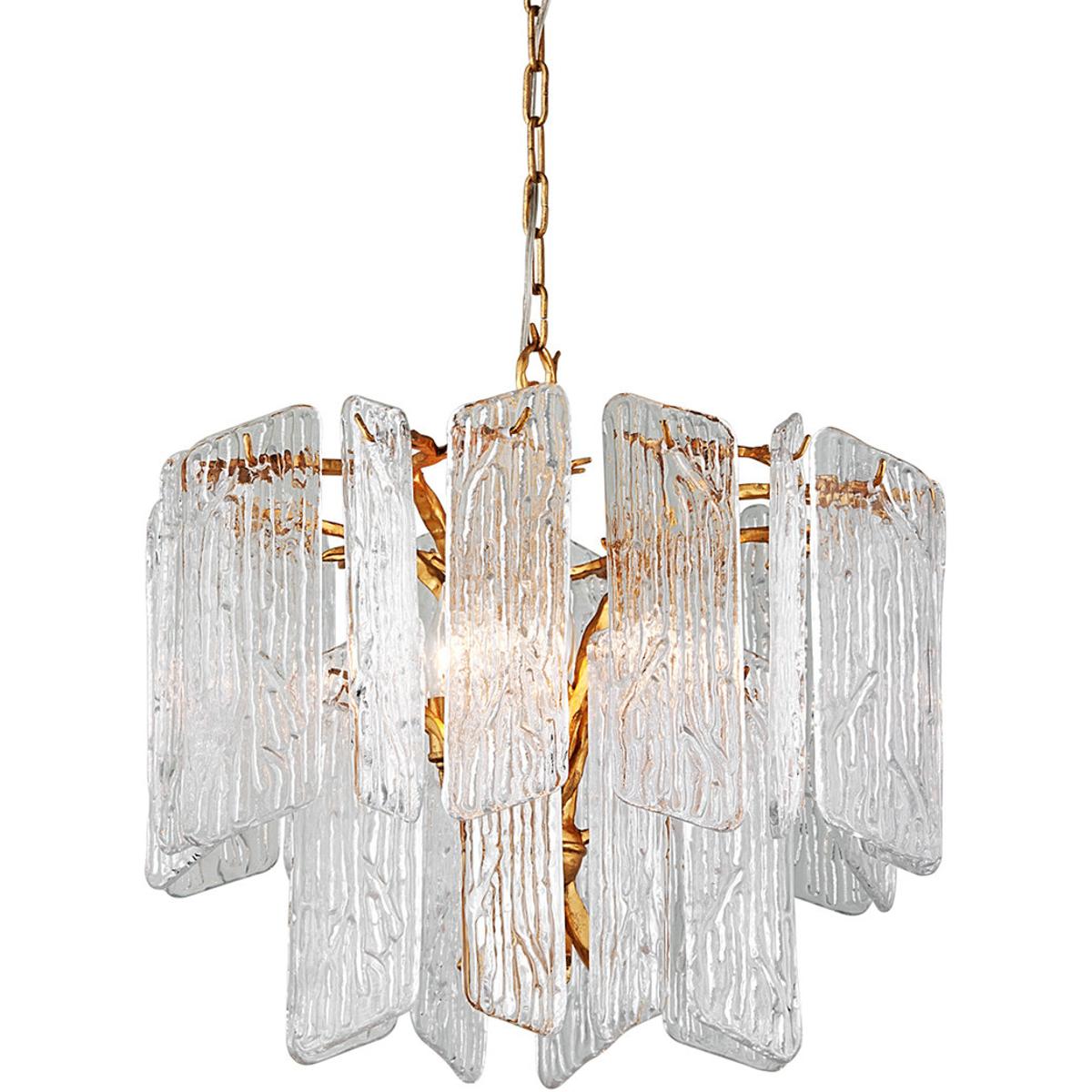 Corbett Lighting 244-44-GL Piemonte 4 Light 24.25 inch Gold Leaf Chandelier Ceiling Light