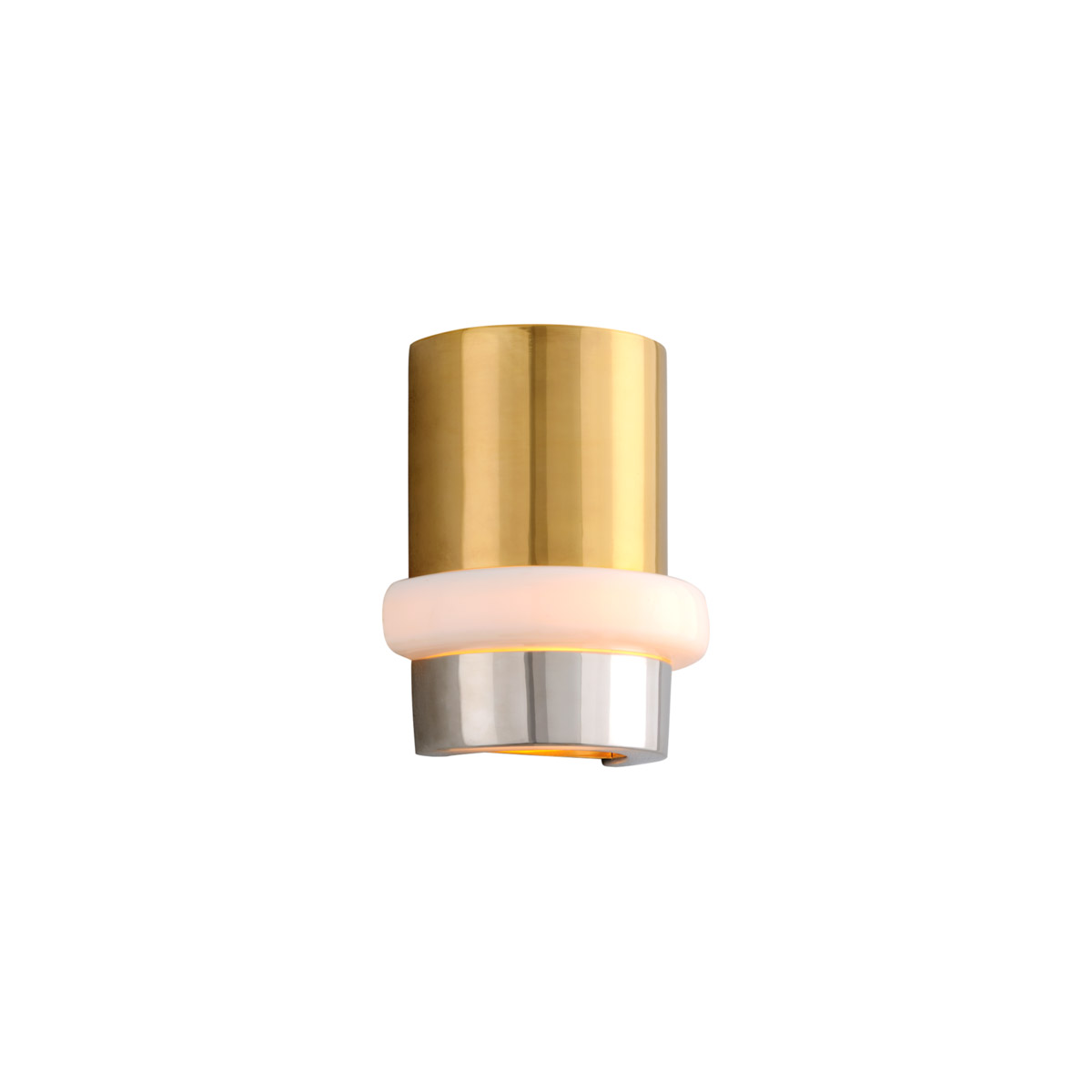 Corbett Lighting 300-11 Beckenham 1 Light 8 inch Vintage Polished Brass/Nickel Wall Sconce Wall Light