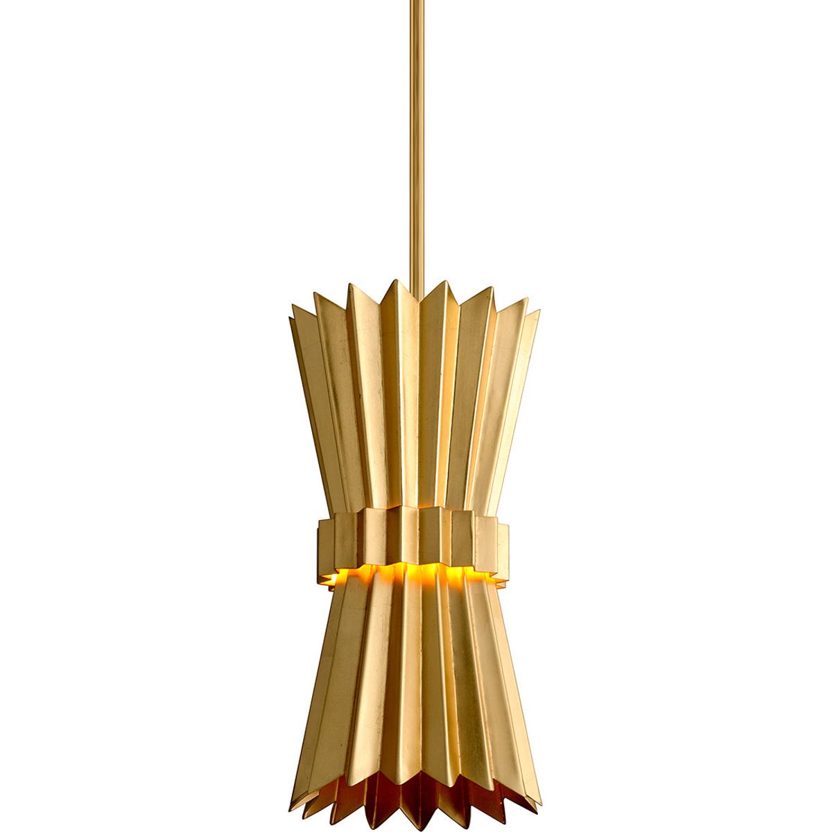 Corbett Lighting 311-41-GL Moxy 1 Light Gold Leaf Pendant Ceiling Light