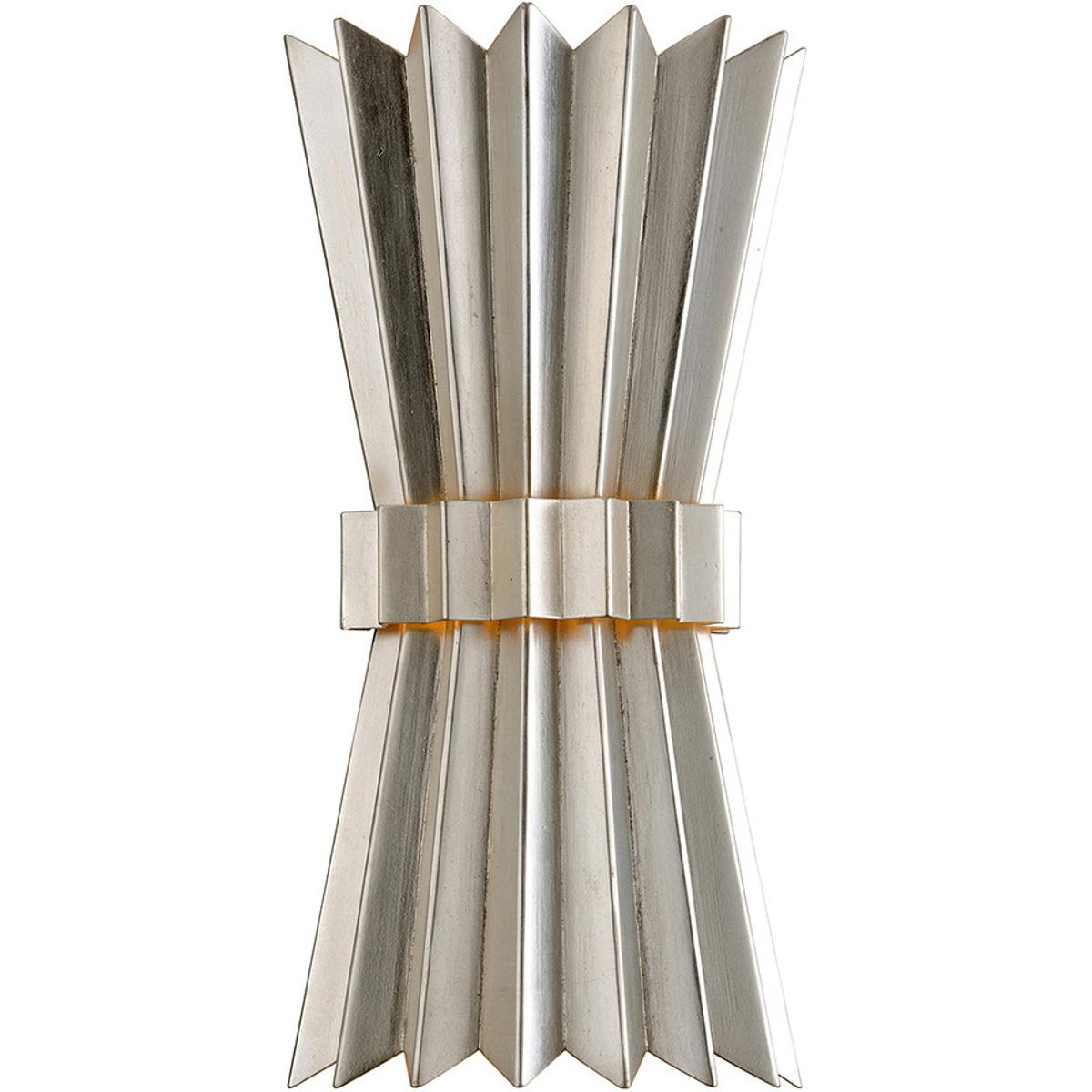 Corbett Lighting 312-12-WSL Moxy 2 Light 8 inch Warm Silver Leaf ADA Wall Sconce Wall Light