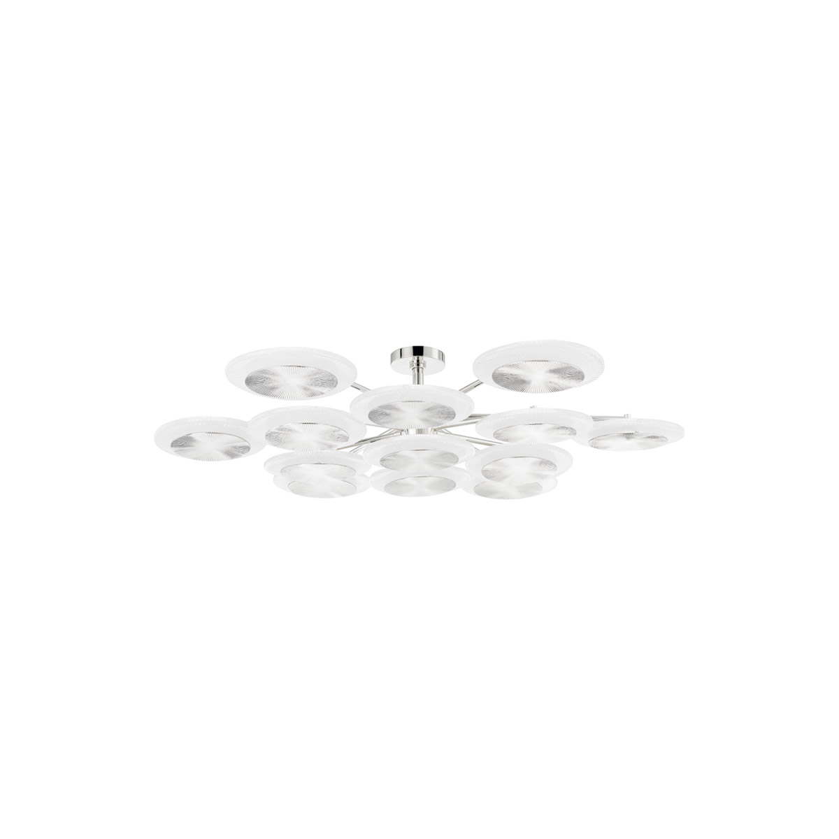 Corbett Lighting 328-57-PN Topaz LED 56.75 inch Polished Nickel Chandelier Ceiling Light