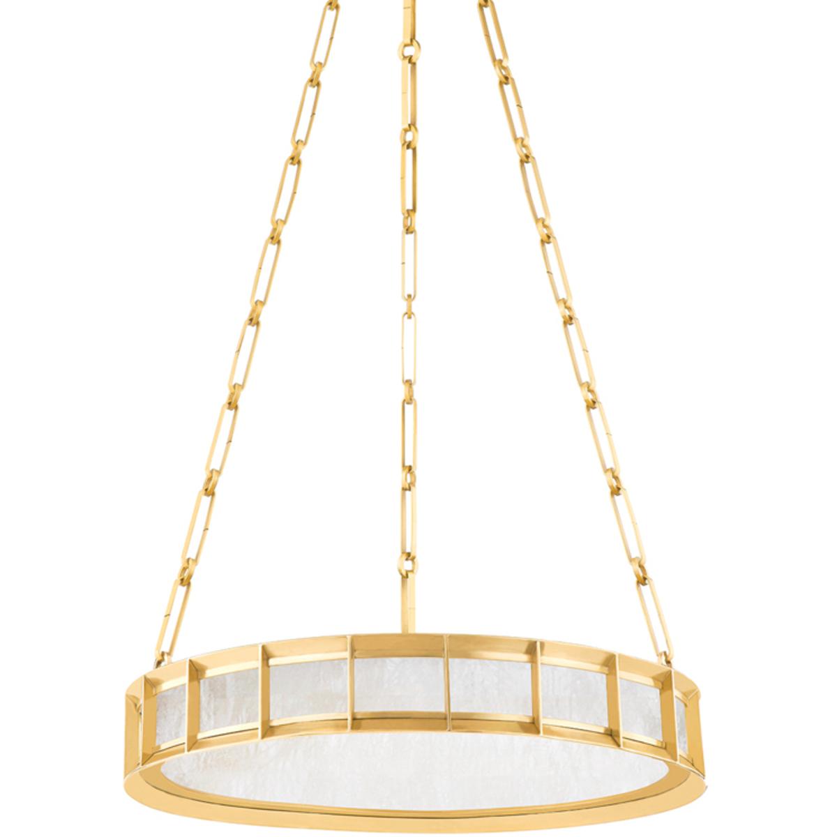 Corbett Lighting 346-20-VB Leda LED 19.75 inch Vintage Brass Chandelier Ceiling Light
