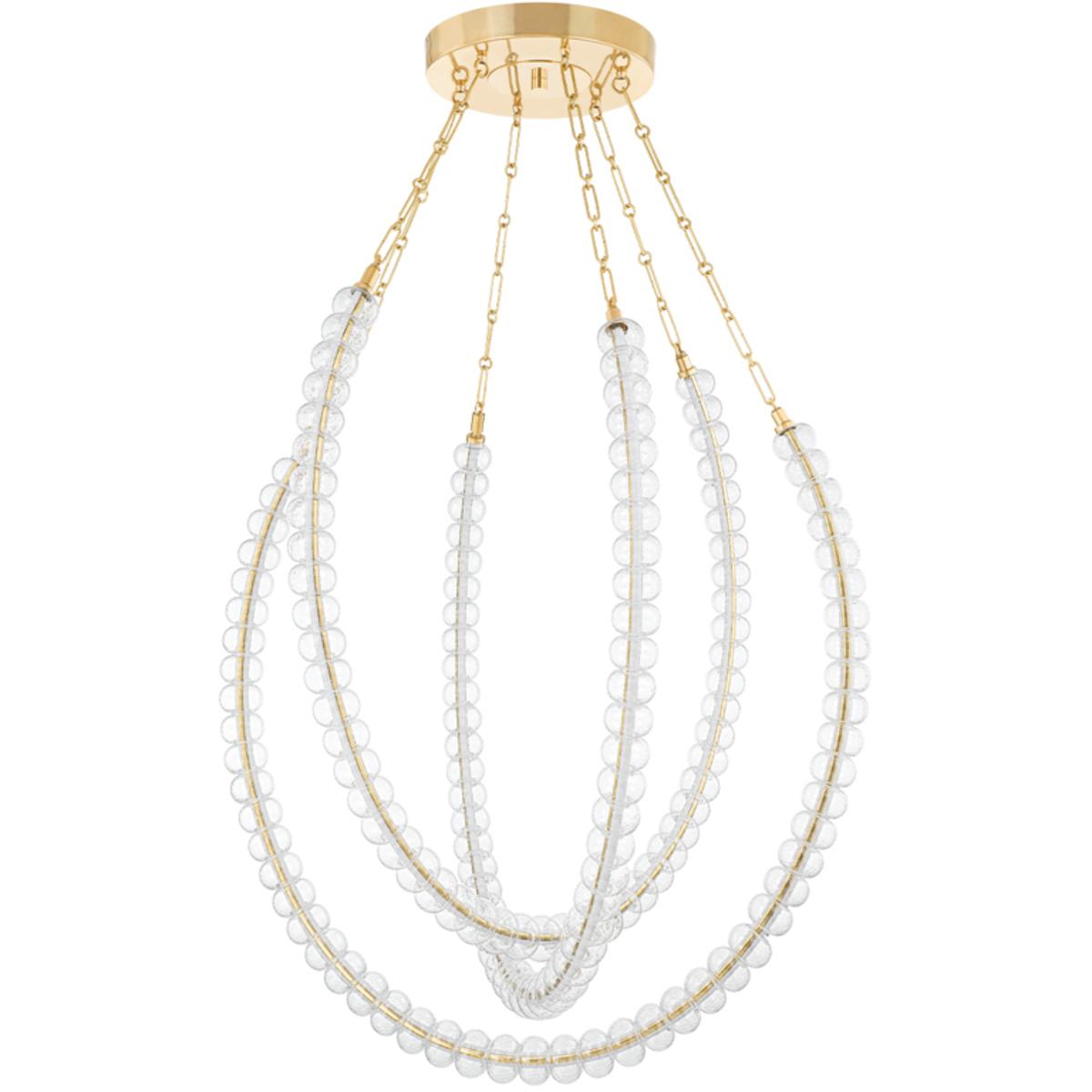 Corbett Lighting 355-48-VB Celeste LED 48.25 inch Vintage Brass Chandelier Ceiling Light