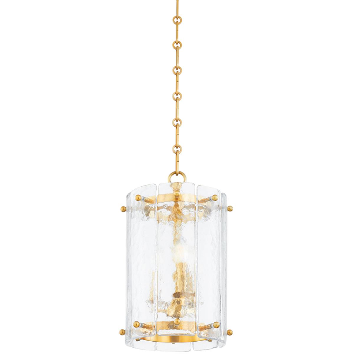 Corbett Lighting 37511VPB Rio 3 Light 1025 inch Vintage Polished Brass Indoor Lantern Ceiling Light