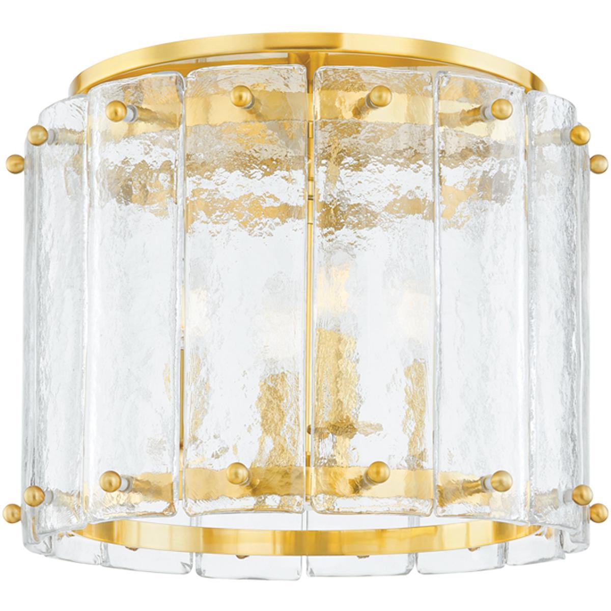 Corbett Lighting 37517VPB Rio 4 Light 1675 inch Vintage Polished Brass Flush Mount Ceiling Light
