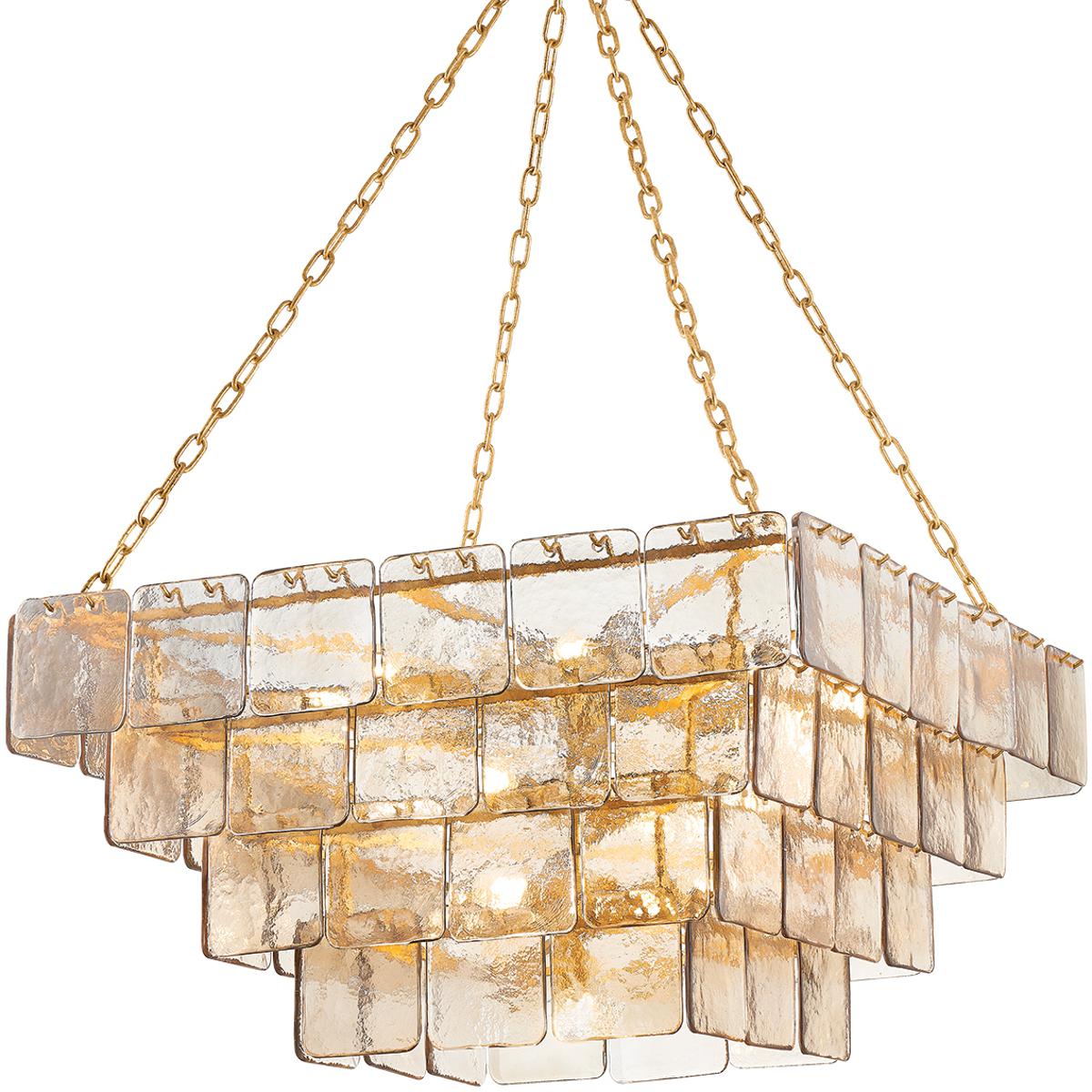 Corbett Lighting 449-35-VGL Regal 17 Light 36 inch Vintage Gold Leaf Chandelier Ceiling Light