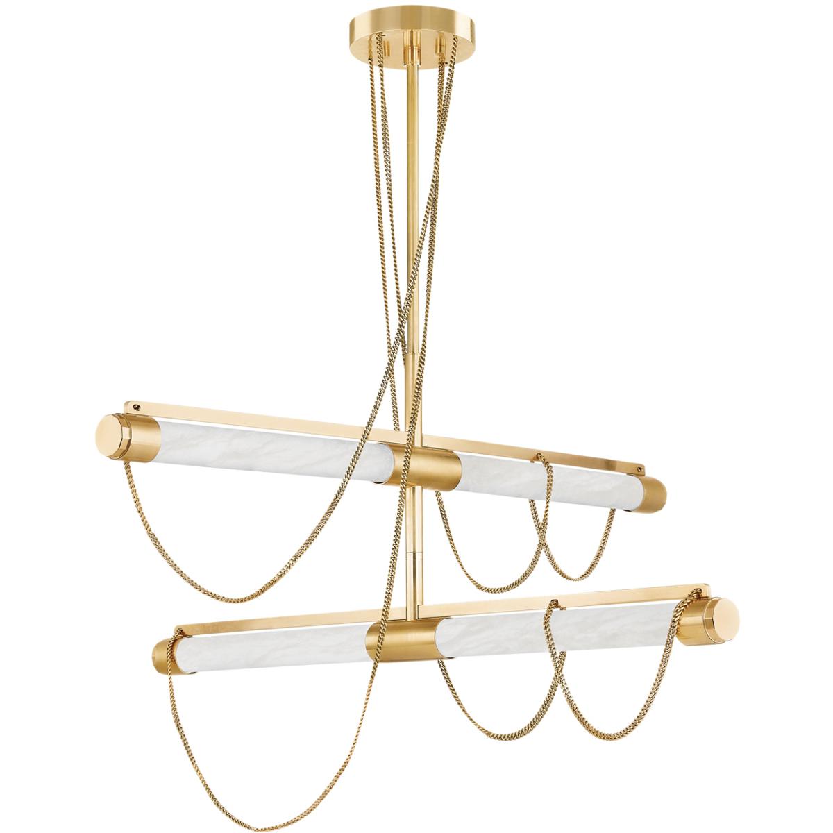 Corbett Lighting 463-49-VB Lariat LED 48.75 inch Vintage Brass Chandelier Ceiling Light
