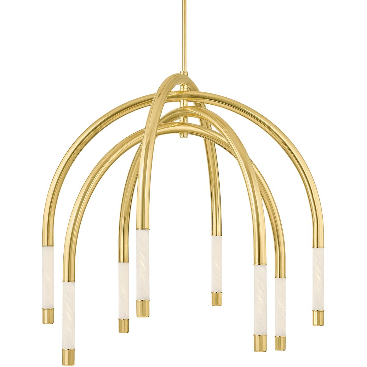 Corbett Lighting 471-48-VPB Zeme LED 47.75 inch Vintage Polished Brass Chandelier Ceiling Light