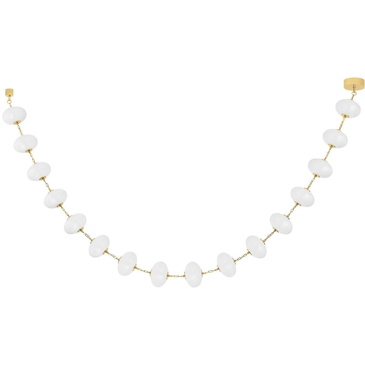 Corbett Lighting 473-11-VPB Nephele LED 10 inch Vintage Polished Brass Chandelier Ceiling Light