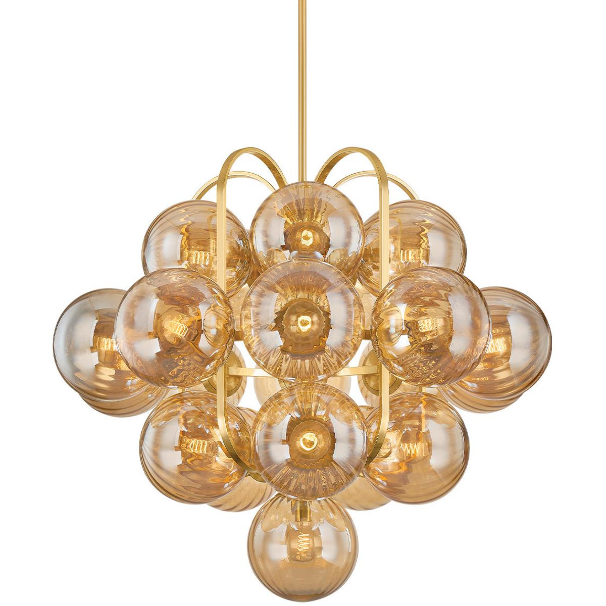 Corbett Lighting 476-45-VPB Cronus 21 Light 44.5 inch Vintage Polished Brass Chandelier Ceiling Light