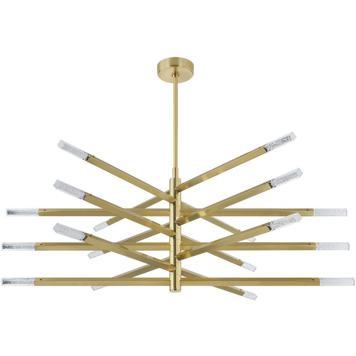 Corbett Lighting 501-56-VB Strasbourg LED 56 inch Vintage Brass Chandelier Ceiling Light