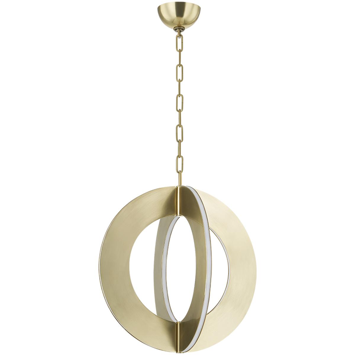 Corbett Lighting 507-21-VB Samos LED 20.5 inch Vintage Brass Pendant Ceiling Light