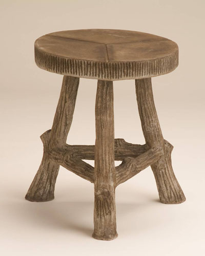 faux bois stool