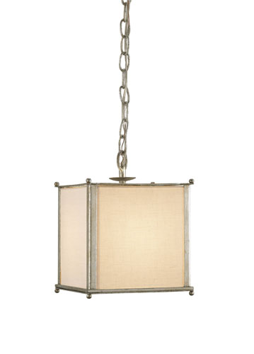 Weymouth 1 Light Pendants in Silver Leaf 9053