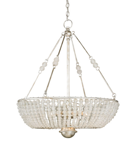 Currey & Company Cleo 8 Light Chandelier in Silver Granello 9525