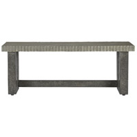 Currey & Company 2000-0015 Warner Pebbled and Gray Pebbled Polished Concrete Outdoor Bench alternative photo thumbnail