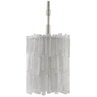 Currey & Company 9000-0344 Moonstone 1 Light 8 inch Natural/Chinois Silver Leaf Pendant Ceiling Light, Aviva Stanoff Collection alternative photo thumbnail