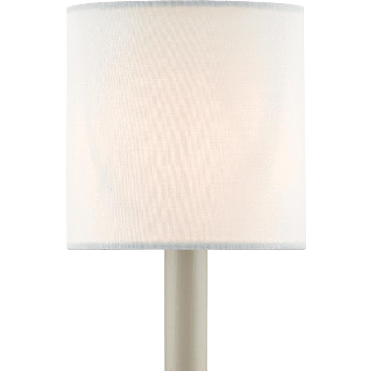 Currey & Company 0455 Lighting Accessory White Cotton 4 inch Shade