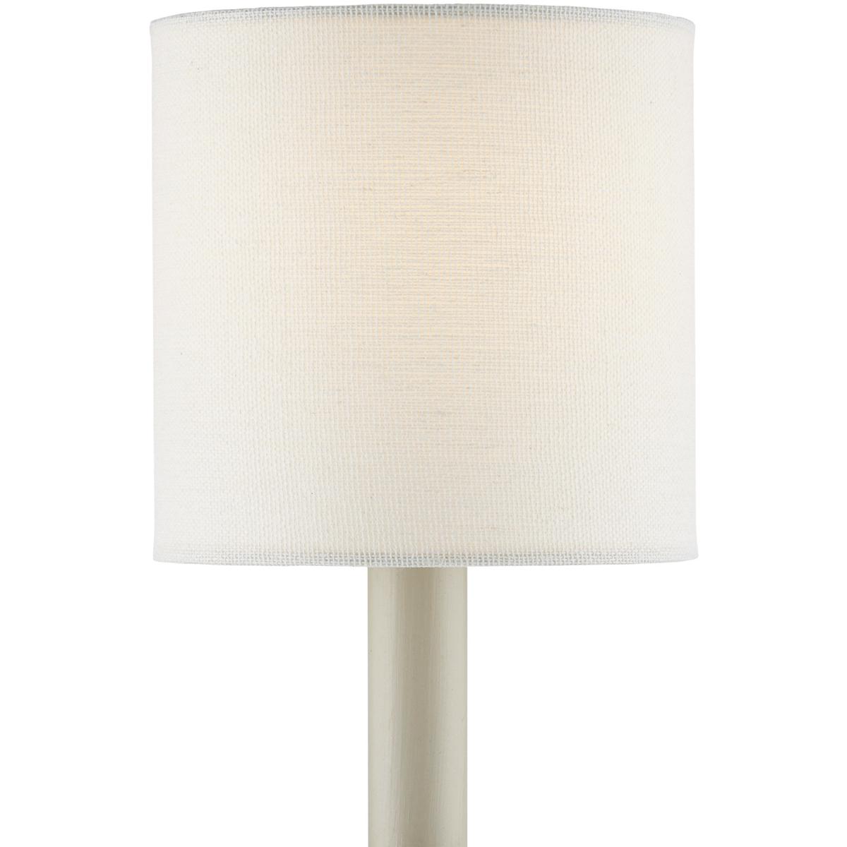 Currey & Company 0900-0023 Grasscloth Off-White 5 inch Drum Chandelier Shade