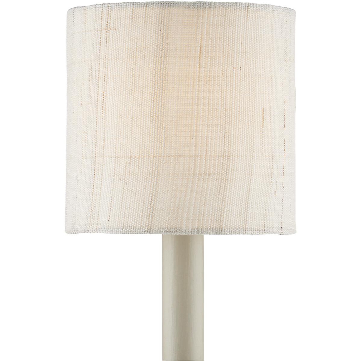 Currey & Company 0900-0026 Grasscloth Light Natural 5 inch Drum Chandelier Shade