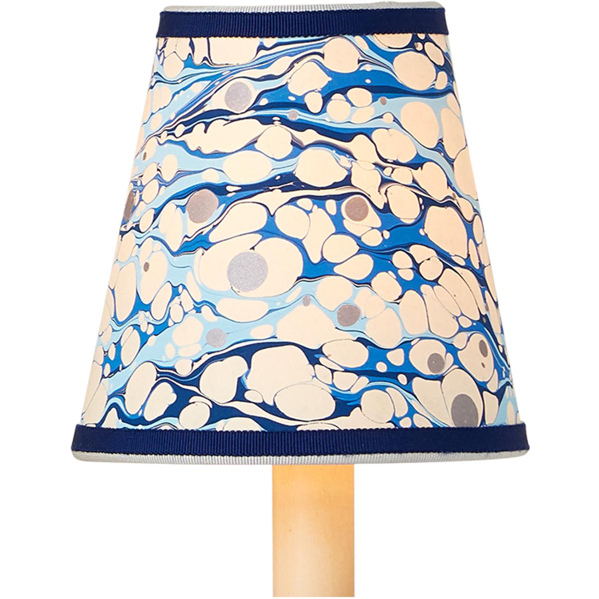 Currey & Company 0900-0031 Marble Blue Lace 5 inch Tapered Chandelier Shade