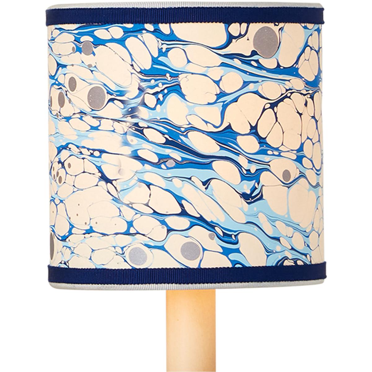 Currey & Company 0900-0032 Marble Blue Lace 5 inch Drum Chandelier Shade