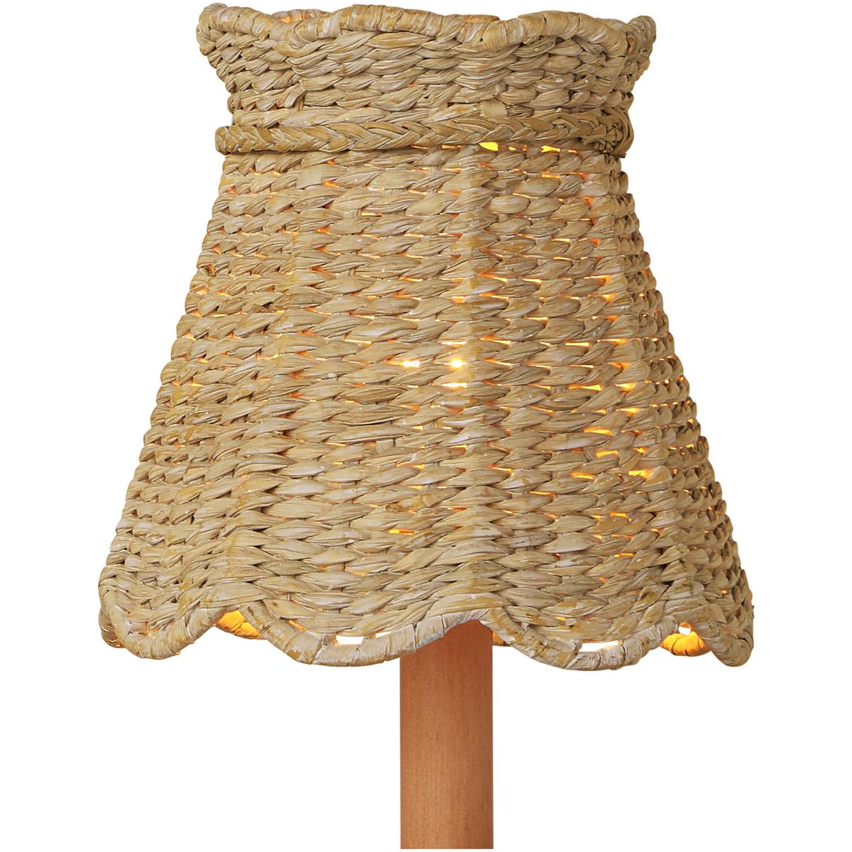 Currey & Company 0900-0035 Annabelle Natural 6 inch Tapered Chandelier Shade, Suzanne Duin Collection