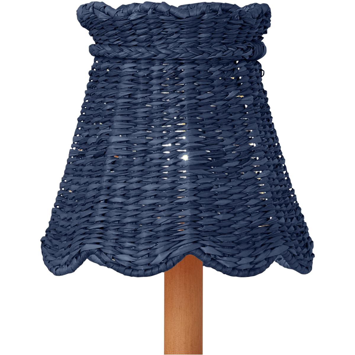 Currey & Company 0900-0037 Annabelle Indigo 6 inch Tapered Chandelier Shade, Suzanne Duin Collection