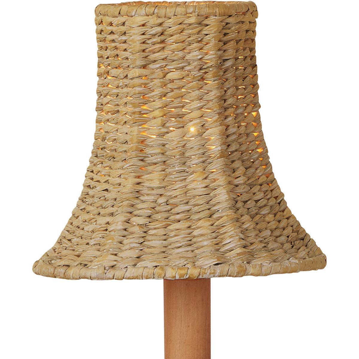 Currey & Company 0900-0039 Bell Natural 5.5 inch Chandelier Shade, Suzanne Duin Collection