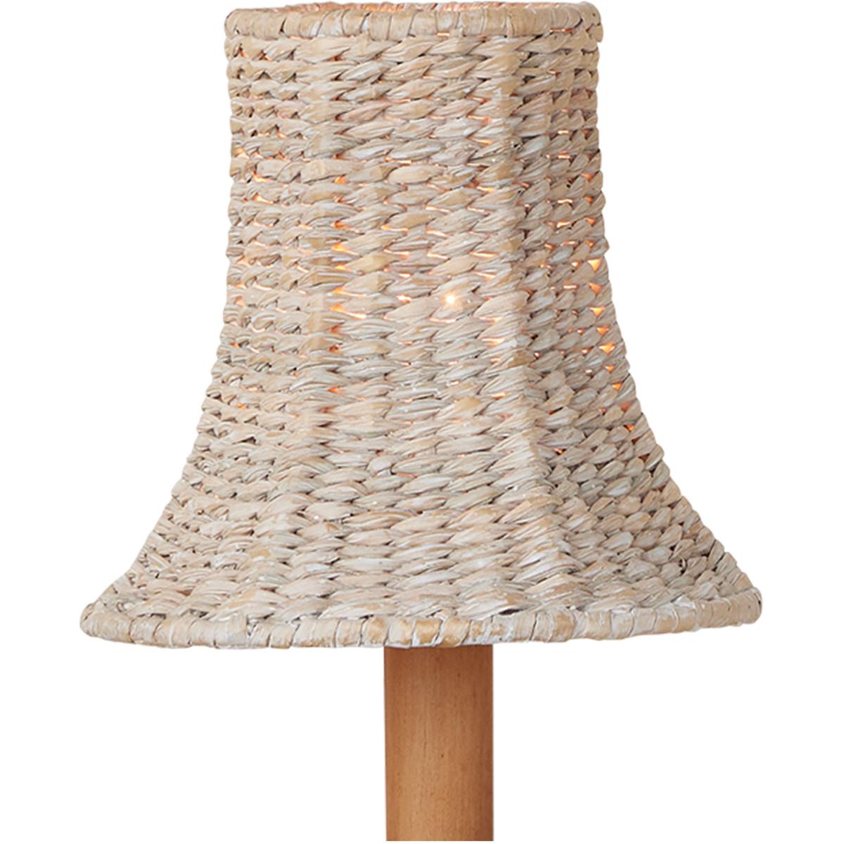 Currey & Company 0900-0040 Bell Whitewash 5.5 inch Chandelier Shade, Suzanne Duin Collection