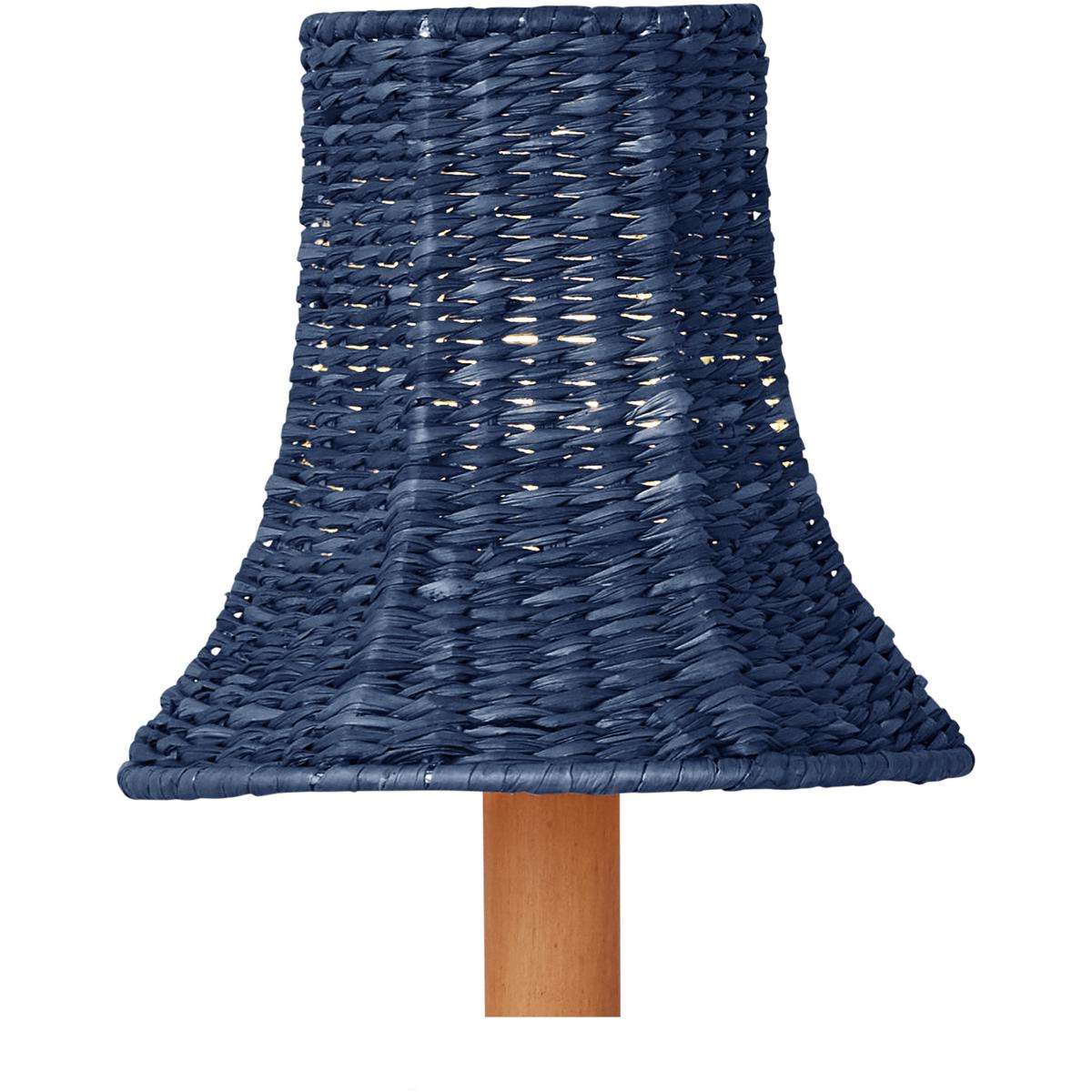 Currey & Company 0900-0041 Bell Indigo 5.5 inch Chandelier Shade, Suzanne Duin Collection