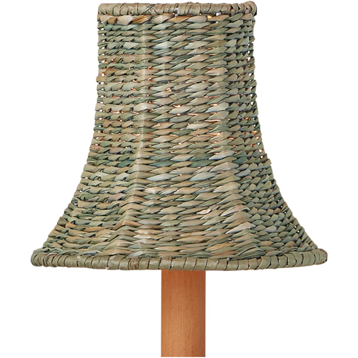 Currey & Company 0900-0042 Bell Teal 5.5 inch Chandelier Shade, Suzanne Duin Collection