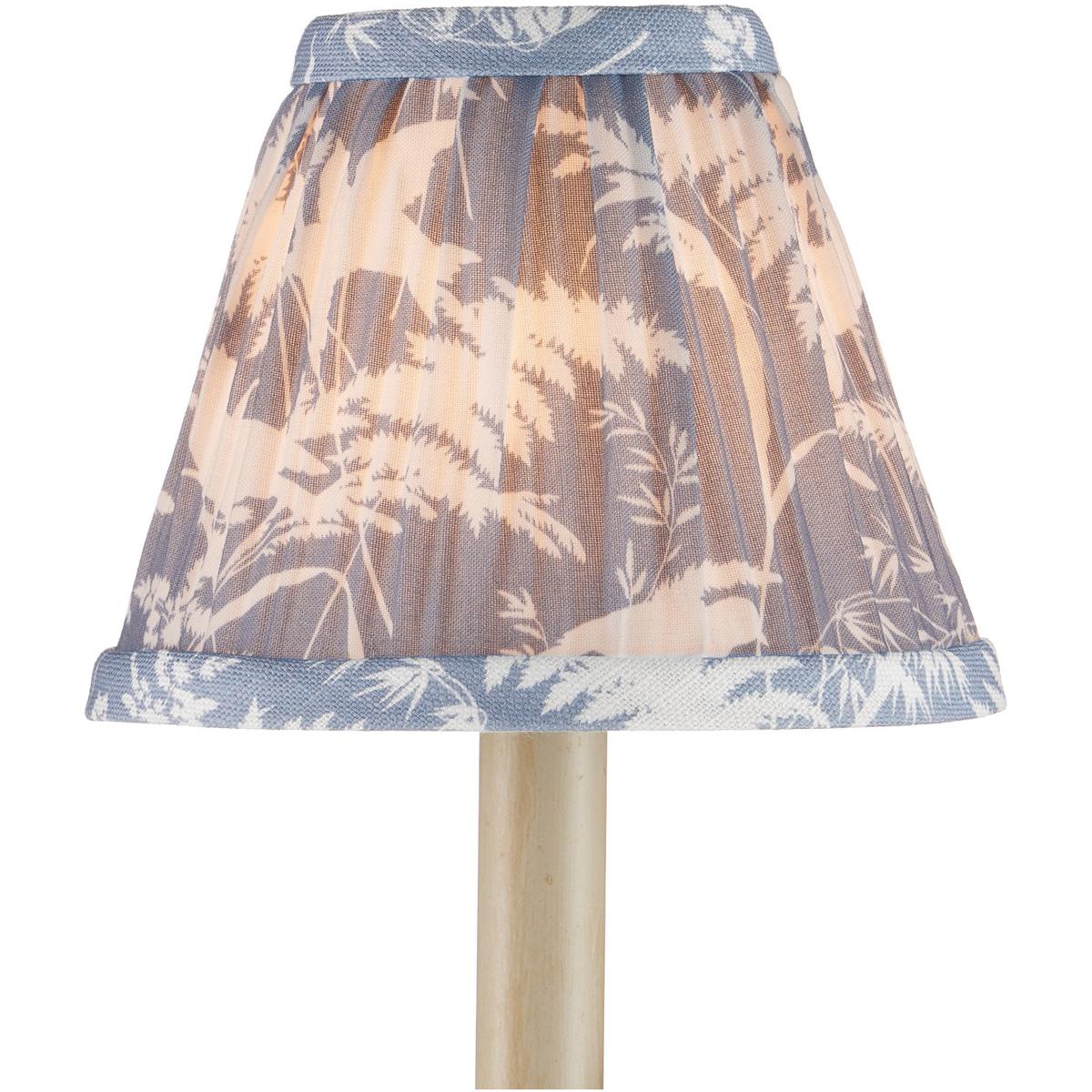 Currey & Company 0900-0044 Aviary Dusty Blue and Ivory 6 inch Chandelier Shade