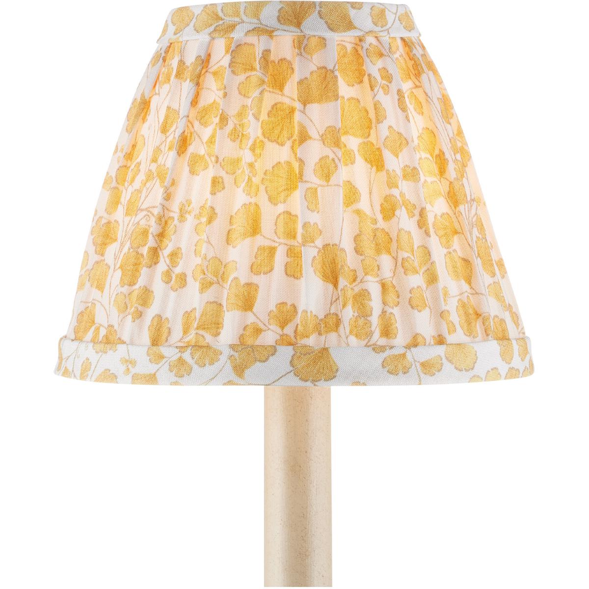 Currey & Company 0900-0046 Maiden Fern Yellow and Ivory 6 inch Tapered Chandelier Shade