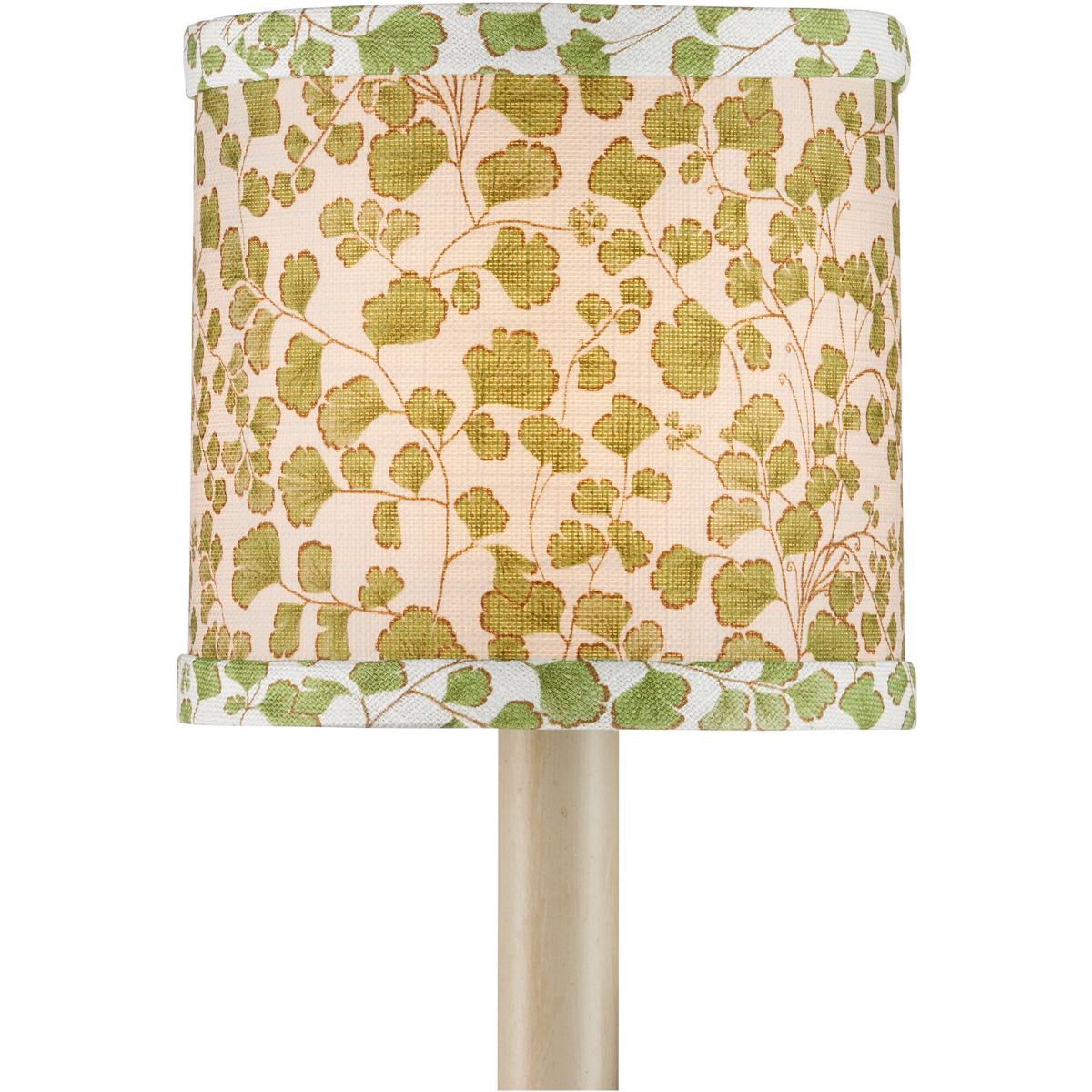 Currey & Company 0900-0057 Maiden Fern Green and Ivory 5 inch Chandelier Shade