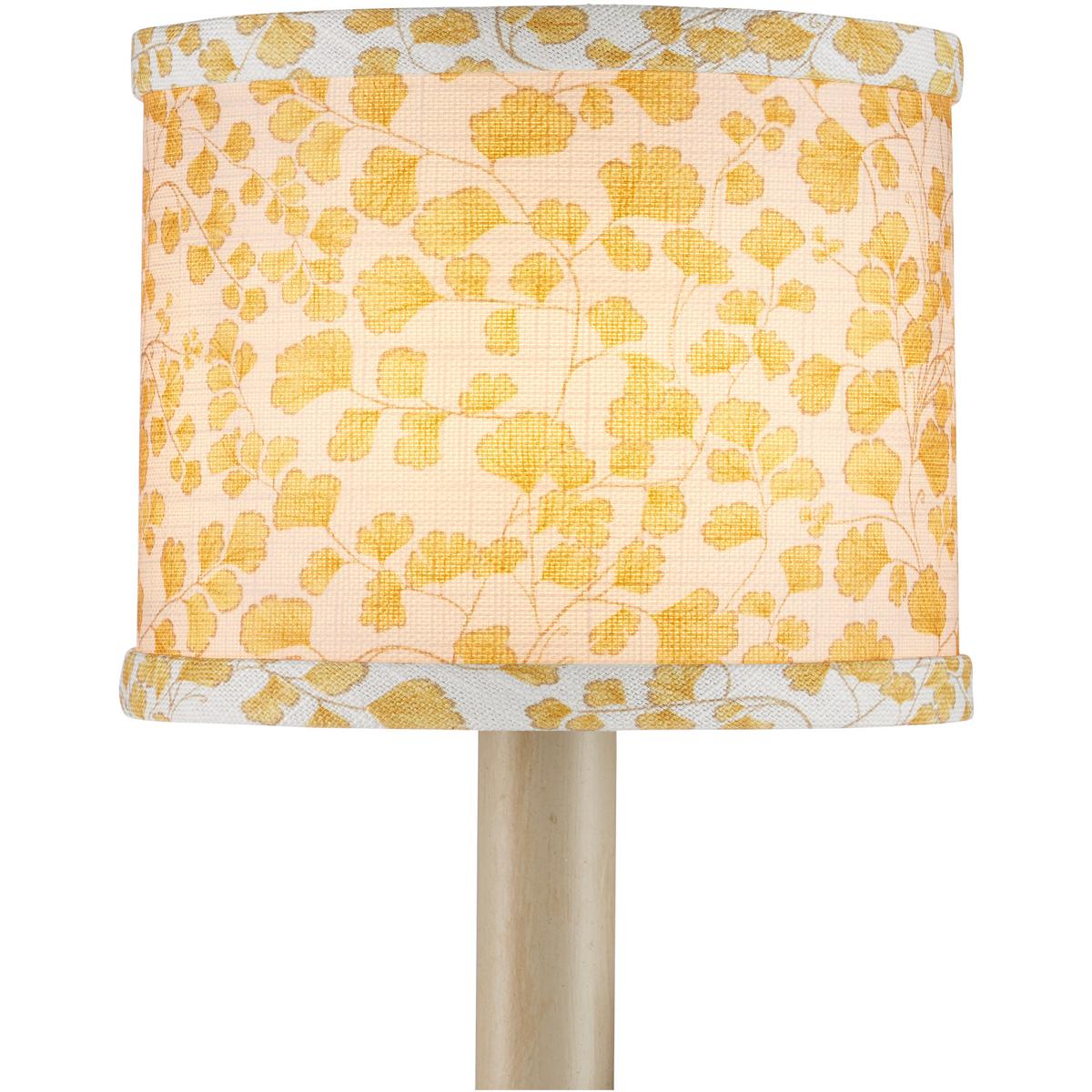 Currey & Company 0900-0058 Maiden Fern Yellow and Ivory 5 inch Chandelier Shade