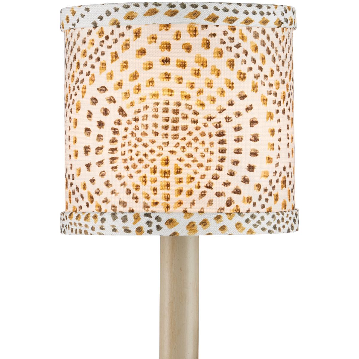Currey & Company 0900-0062 Lenore Gold and Brown and Ivory 5 inch Chandelier Shade