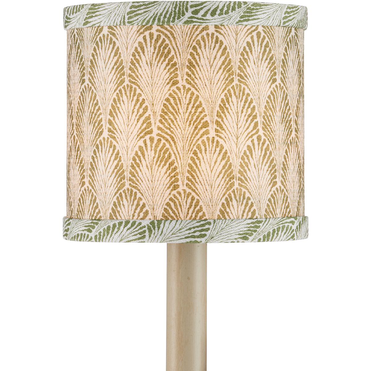 Currey & Company 0900-0065 Plume Green and Ivory 5 inch Chandelier Shade