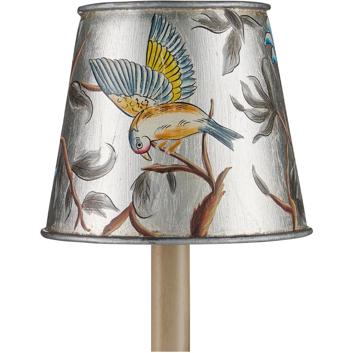 Currey & Company 0900-0068 Victoria Silver 6 inch Chandelier Shade