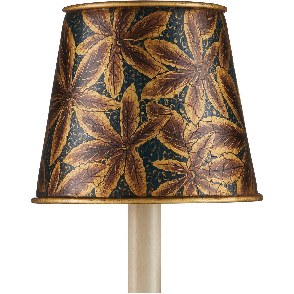 Currey & Company 0900-0071 Castagno Gold and Blue 6 inch Chandelier Shade