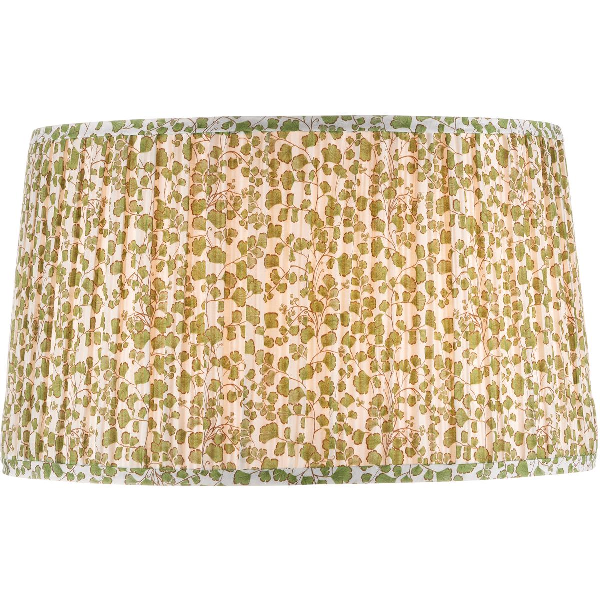 Currey & Company 0900-6001 Maiden Fern Green and Ivory 18 inch Tapered Lamp Shade, Large