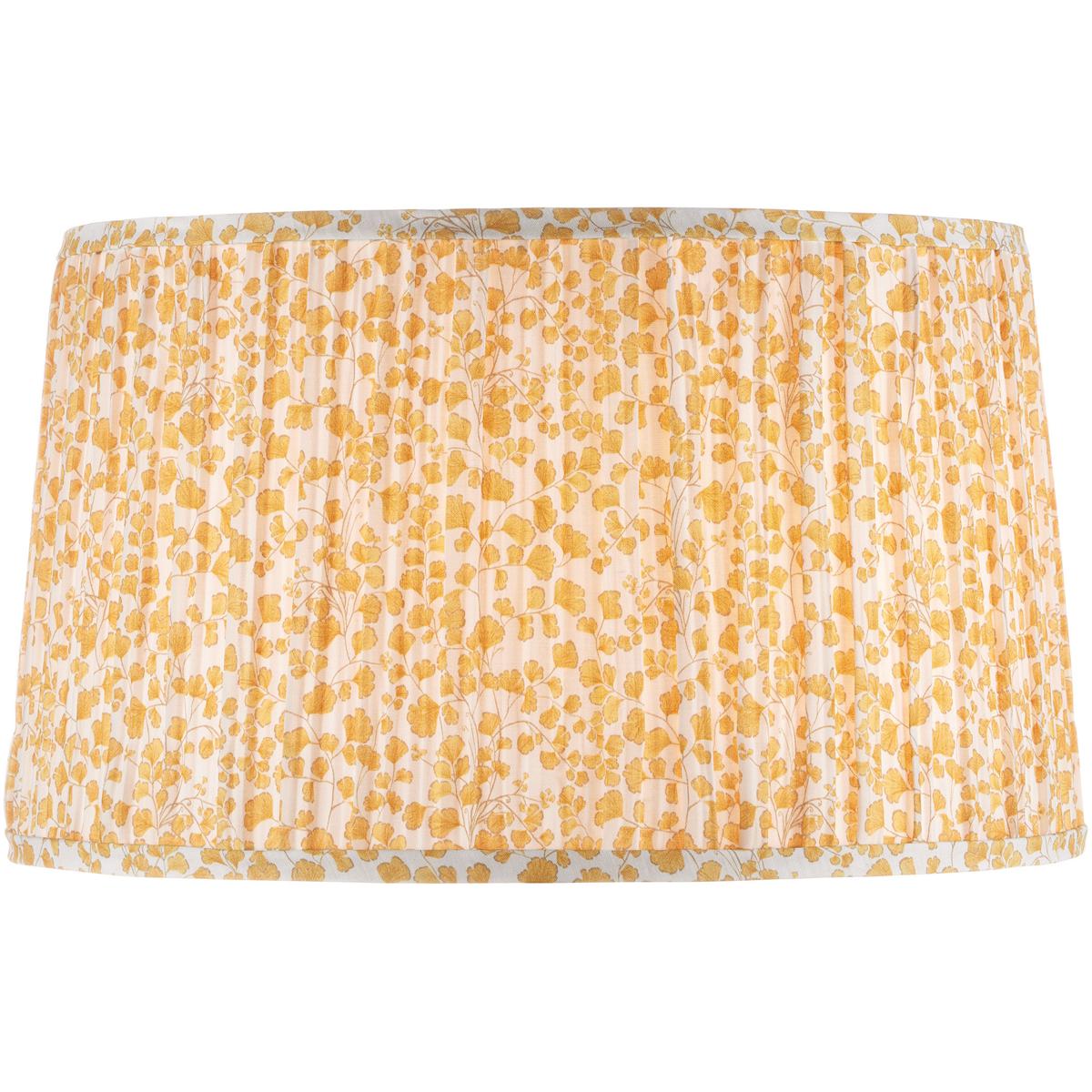 Currey & Company 0900-6002 Maiden Fern Yellow and Ivory 18 inch Tapered Lamp Shade, Large