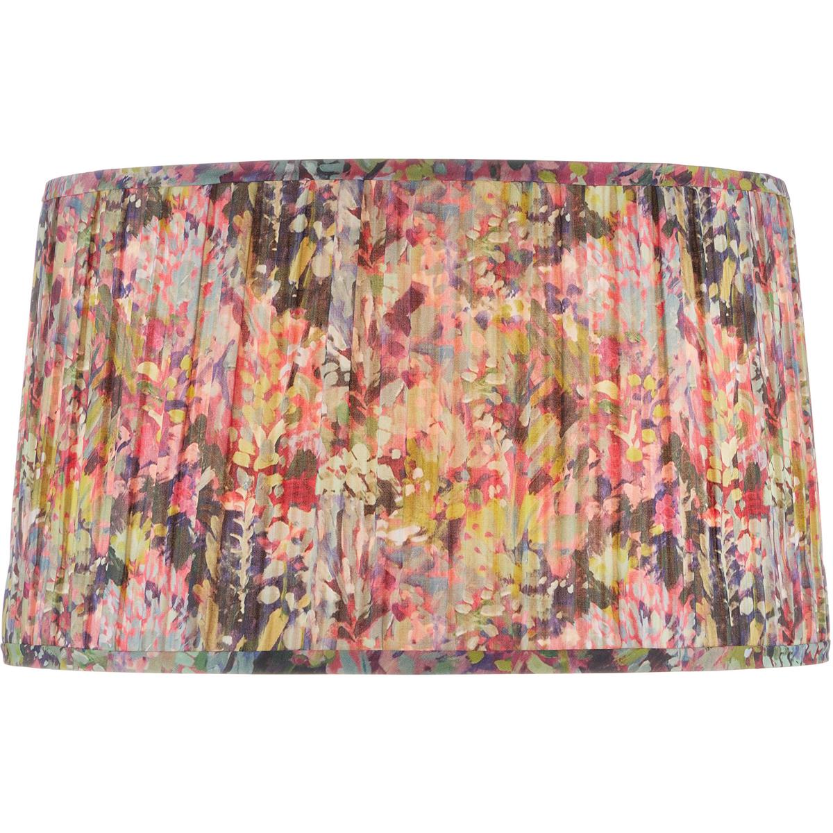 Currey & Company 0900-6003 Wildflower Magenta and Green and Blue 18 inch Tapered Lamp Shade, Large