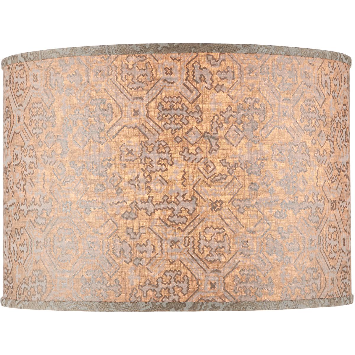 Currey & Company 0900-6013 Nomad Beige and Ivory 20 inch Drum Lamp Shade, Large