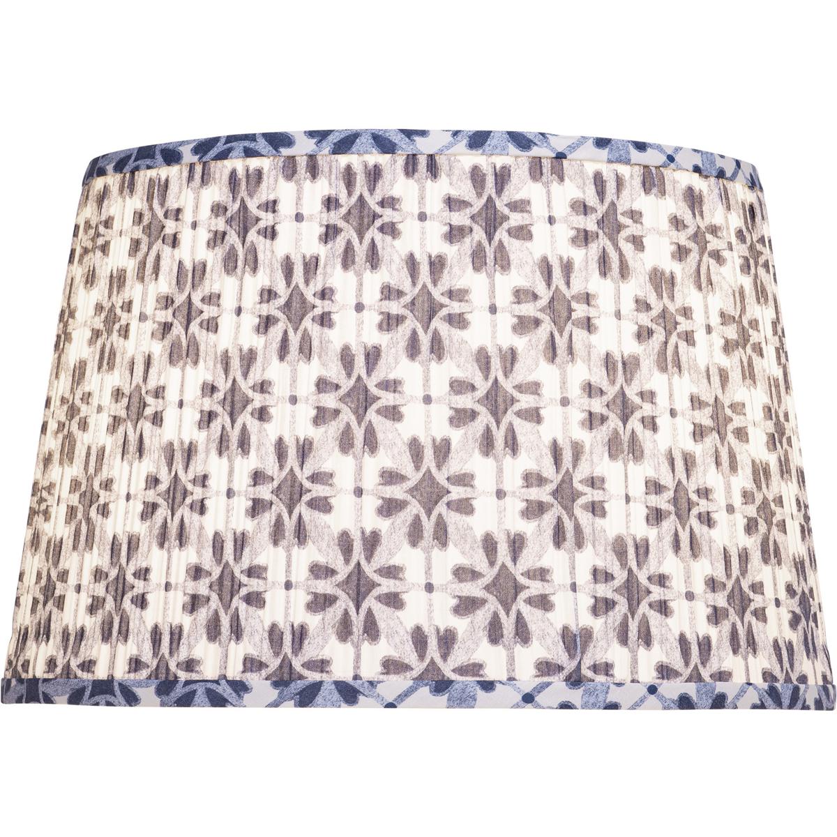 Currey & Company 0900-6024 Pembrook Blue and Ivory 16 inch Lamp Shade