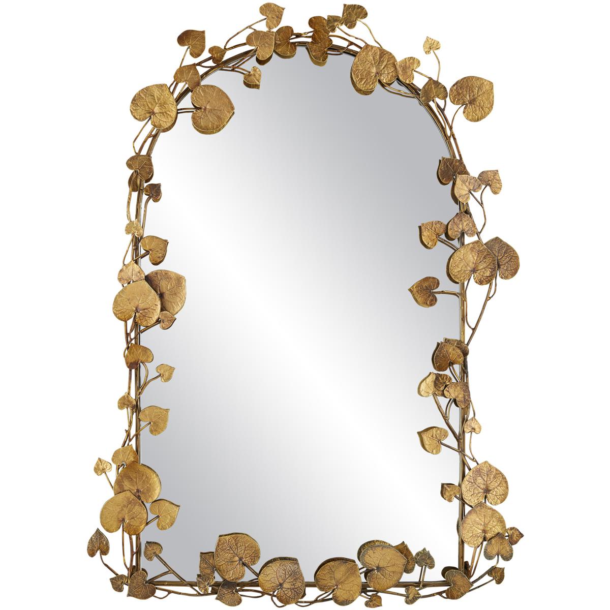 Currey & Company 1000-0115 Vinna 39 X 28 inch Antique Brass Mirror