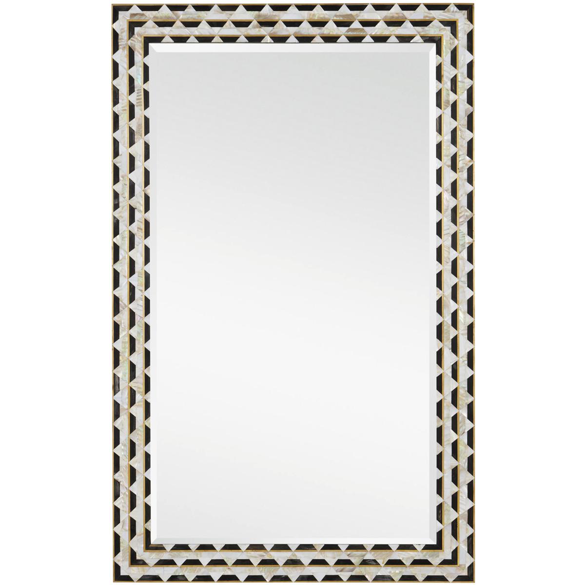 Currey & Company 1000-0146 Macy 48 X 30 inch Natural and Brass Mirror