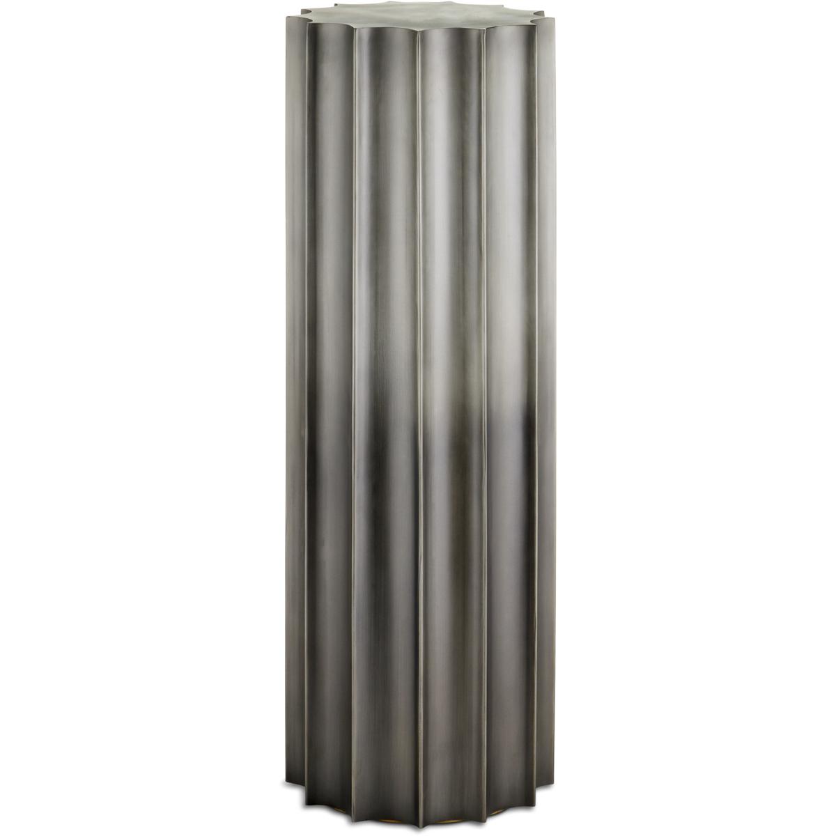 Currey & Company 1000-0156 Kanti 11.75 inch Graphite Pedestal
